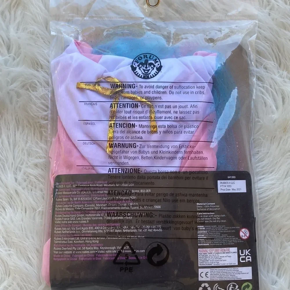 New Unicorn Child Playtime Outfit Size Child M